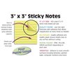 Better Office Products Lined Sticky Notes, 3in.x3in. 300 Sheets 100/Pad, Self Stick Notes with Lines, Pastel Colors, 3PK 66332